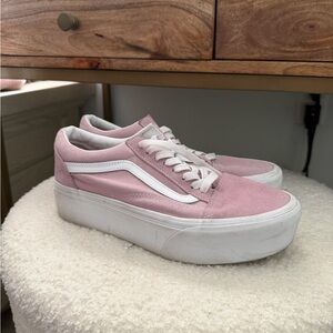 Vans Women's Pink Platform Sneakers